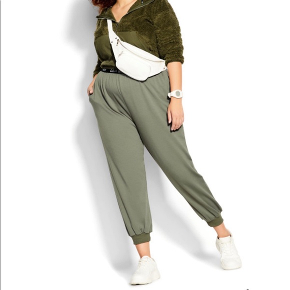 COPY - NWT City Chic 18 sage Street Cred jogger pant - Picture 2 of 8